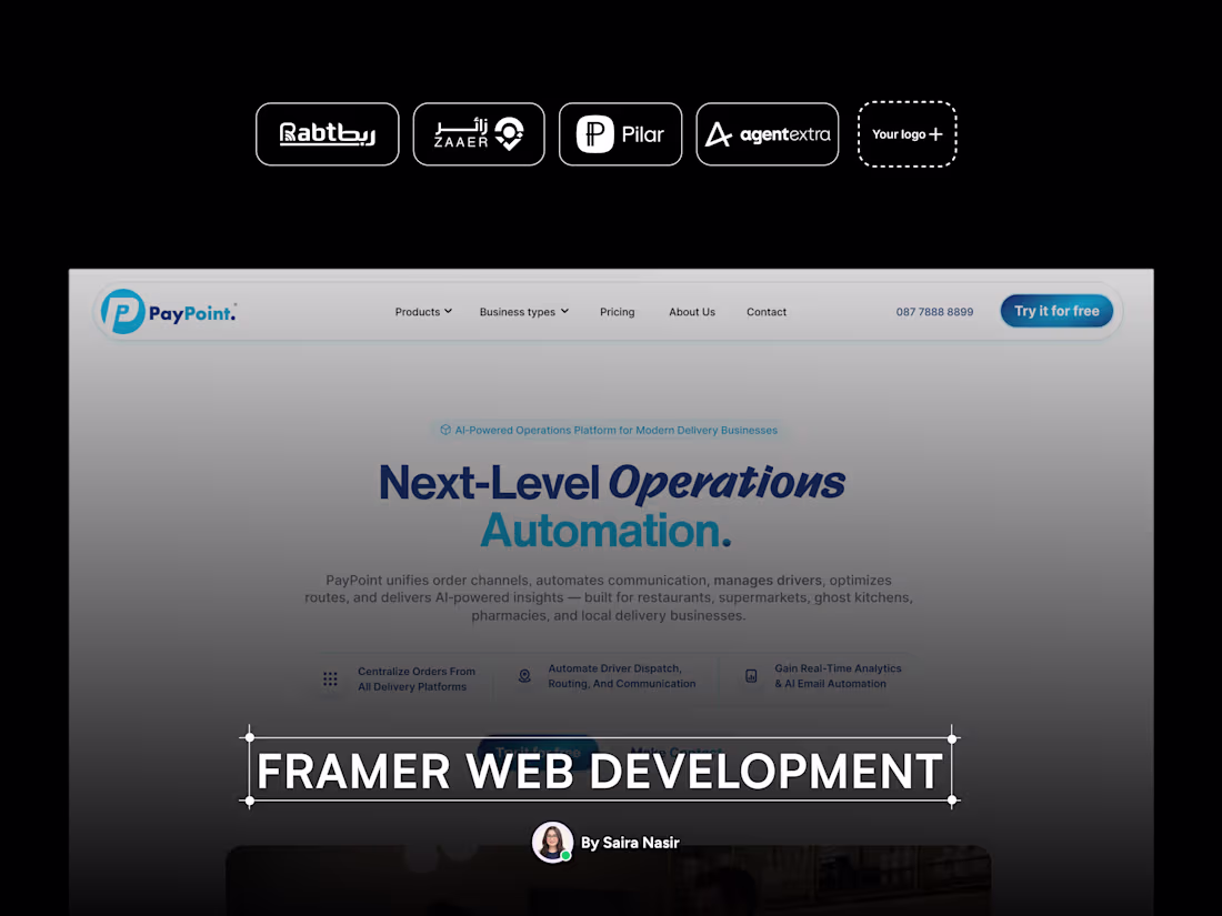 Cover image for Framer- Website Development 