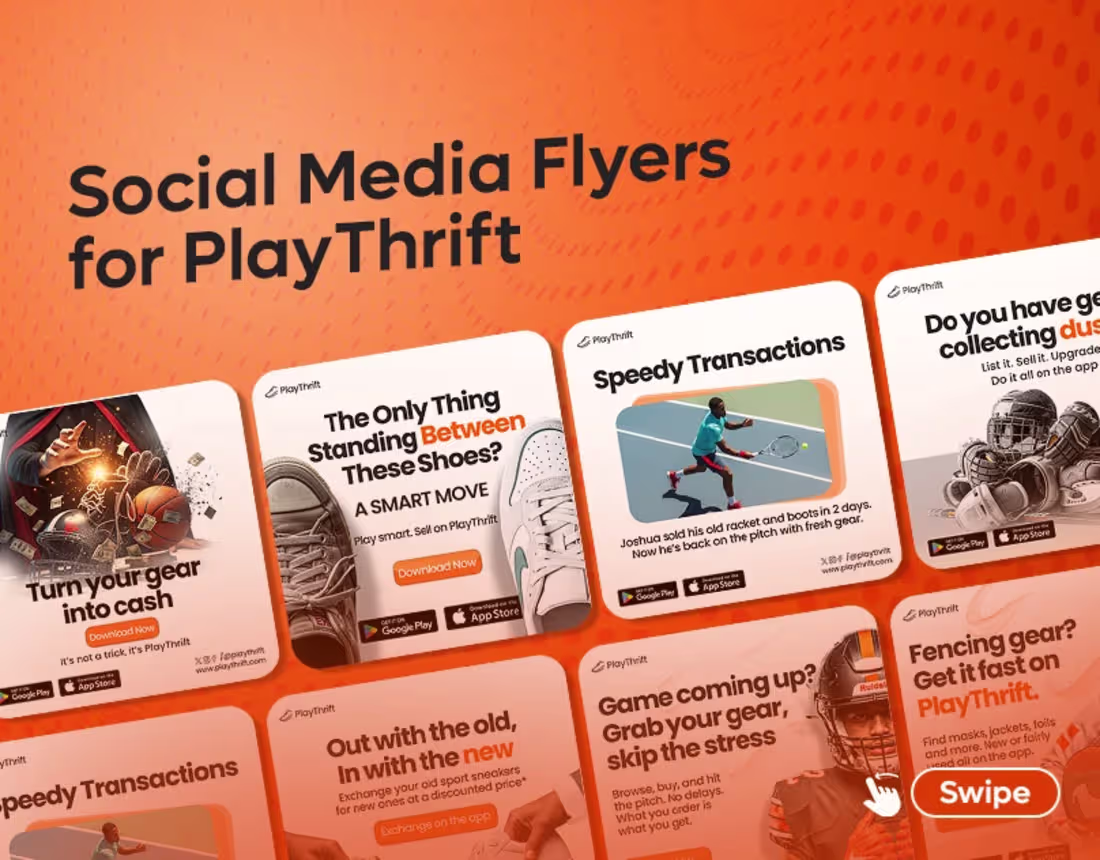 Cover image for Social Media & Visual Identity Design for PlayThrift