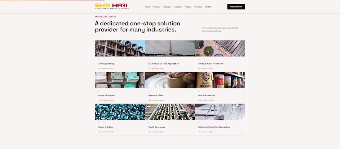 Cover image for Rebuilt the website for SHRI