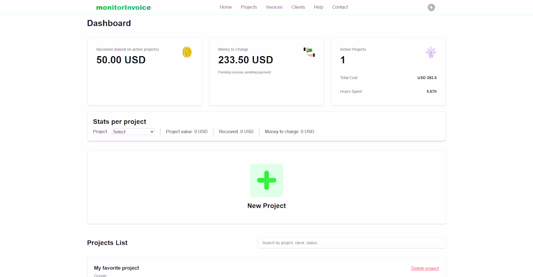 Cover image for Monitor Invoice — Full-stack SaaS