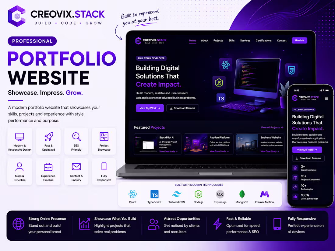 Cover image for Personal Portfolio Website

Designed and developed