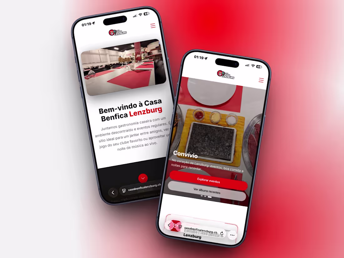 Cover image for Casa Benfica Lenzburg — Website