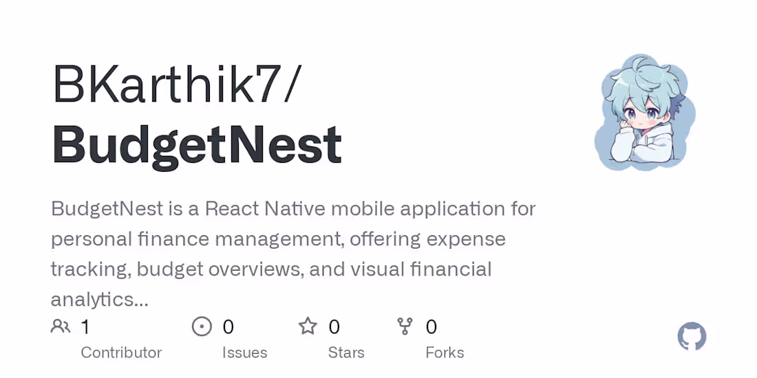 Cover image for BudgetNest: Personal Finance Management App Development