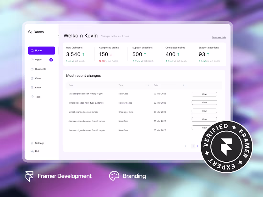 Cover image for Framer Landing Page (Development) ✨