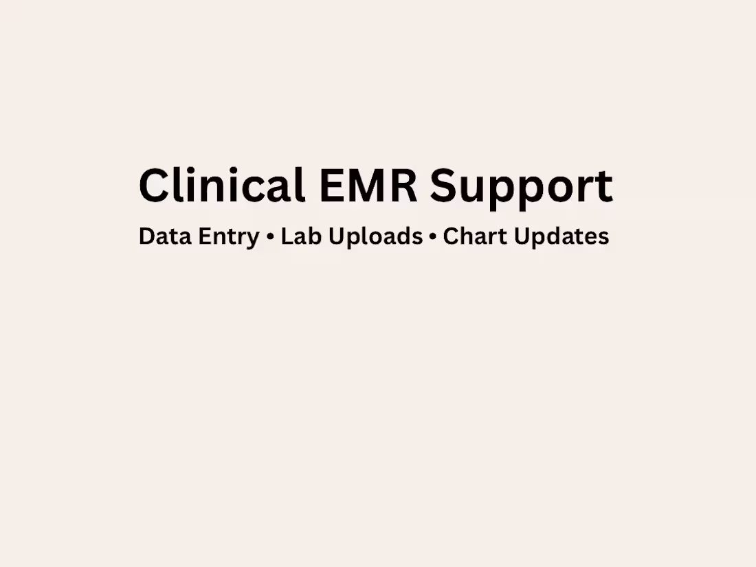 Cover image for Data Entry • Lab Uploads • Chart Updates