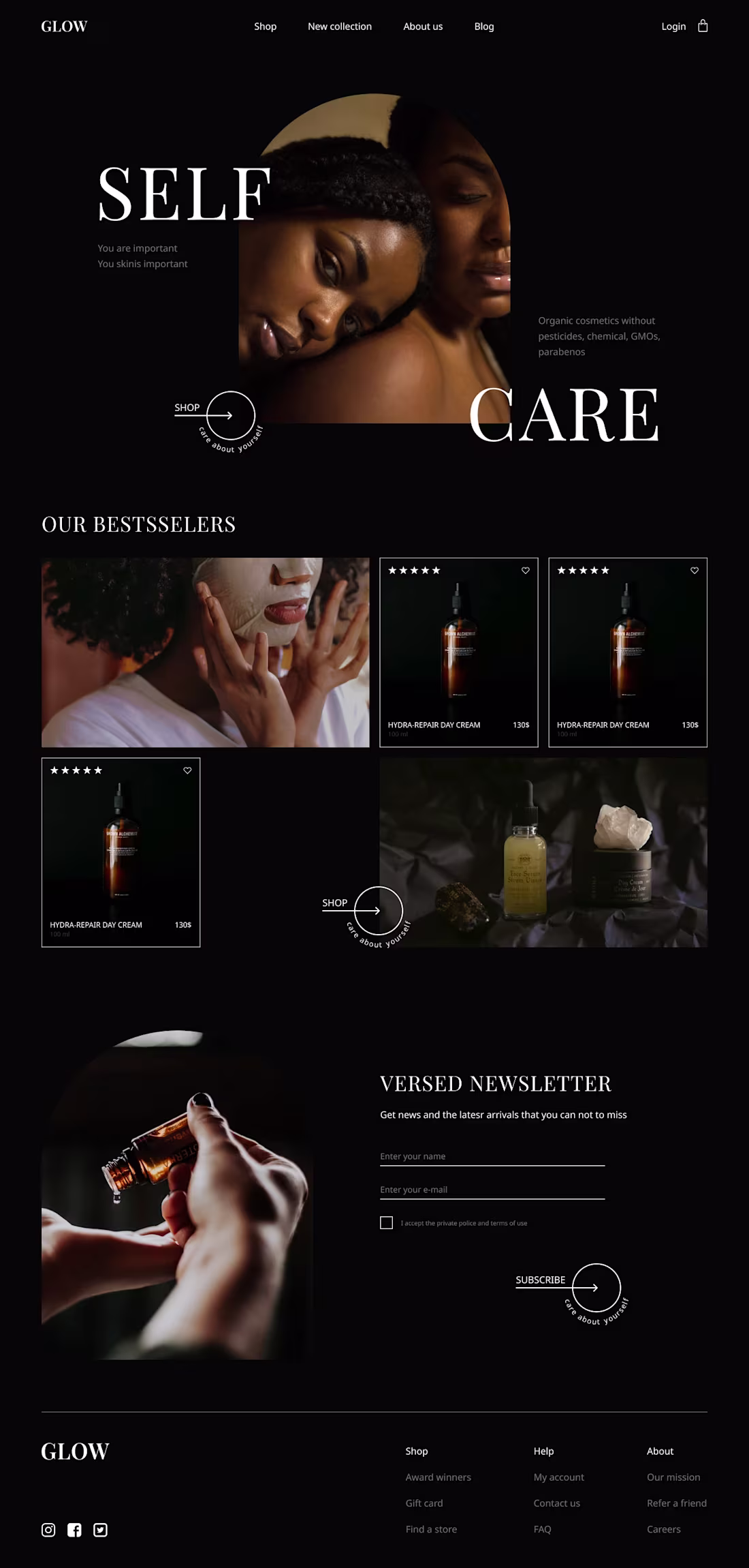 Cover image for GLOW WOMEN CARE – WEB DESIGN