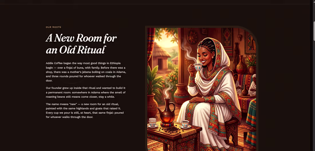 Cover image for "Addis Coffee — a story-driven