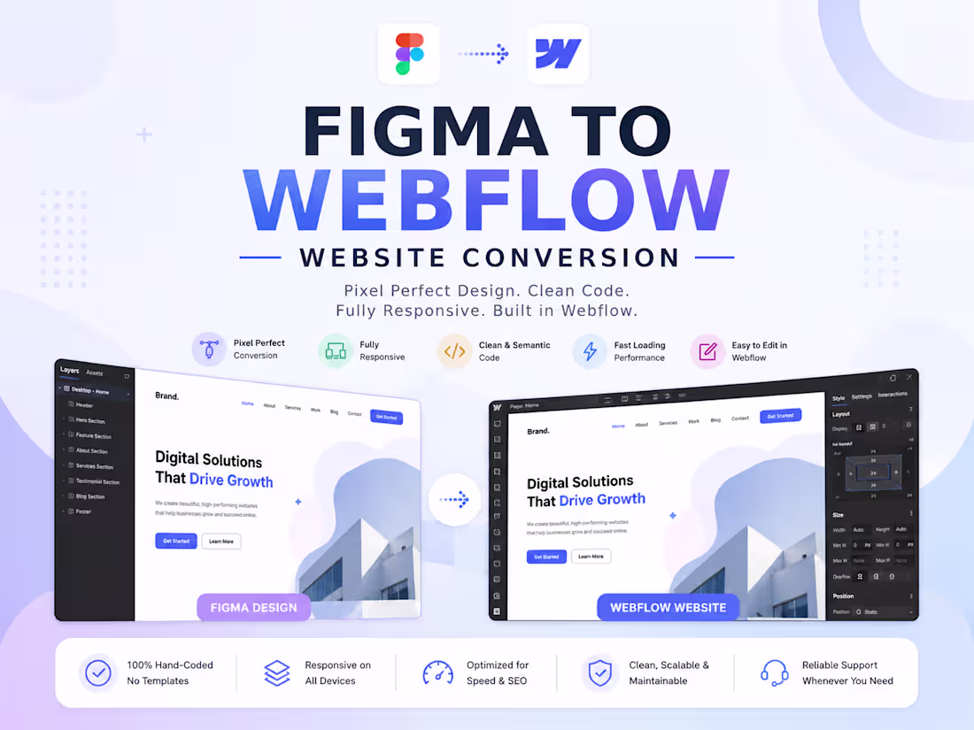 Cover image for Figma to Webflow Development