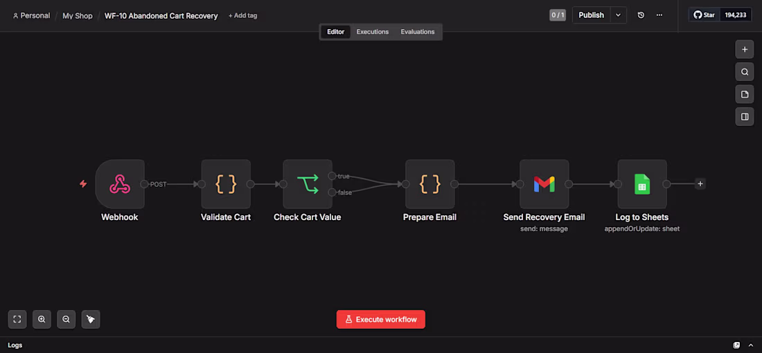 Cover image for Recovering lost sales with n8n
I've