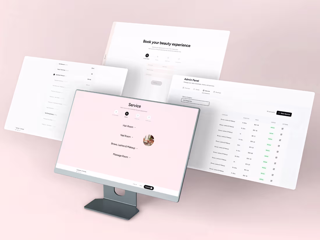 Cover image for Custom Beauty Salon Booking Platform on Anything