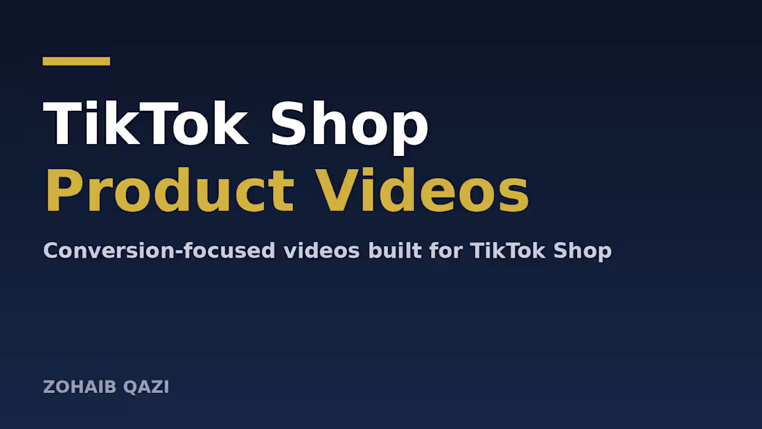 Cover image for TikTok Shop Product Videos