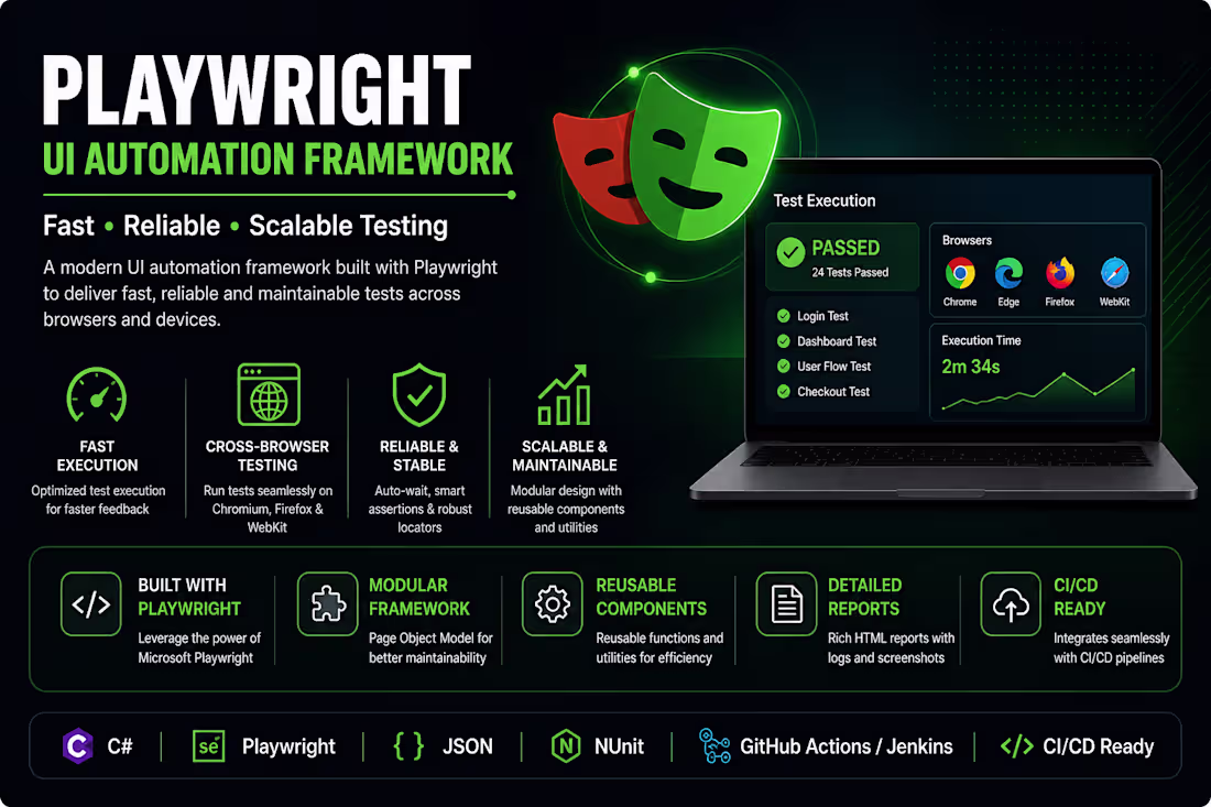 Cover image for Playwright UI Automation Framework (Reliable