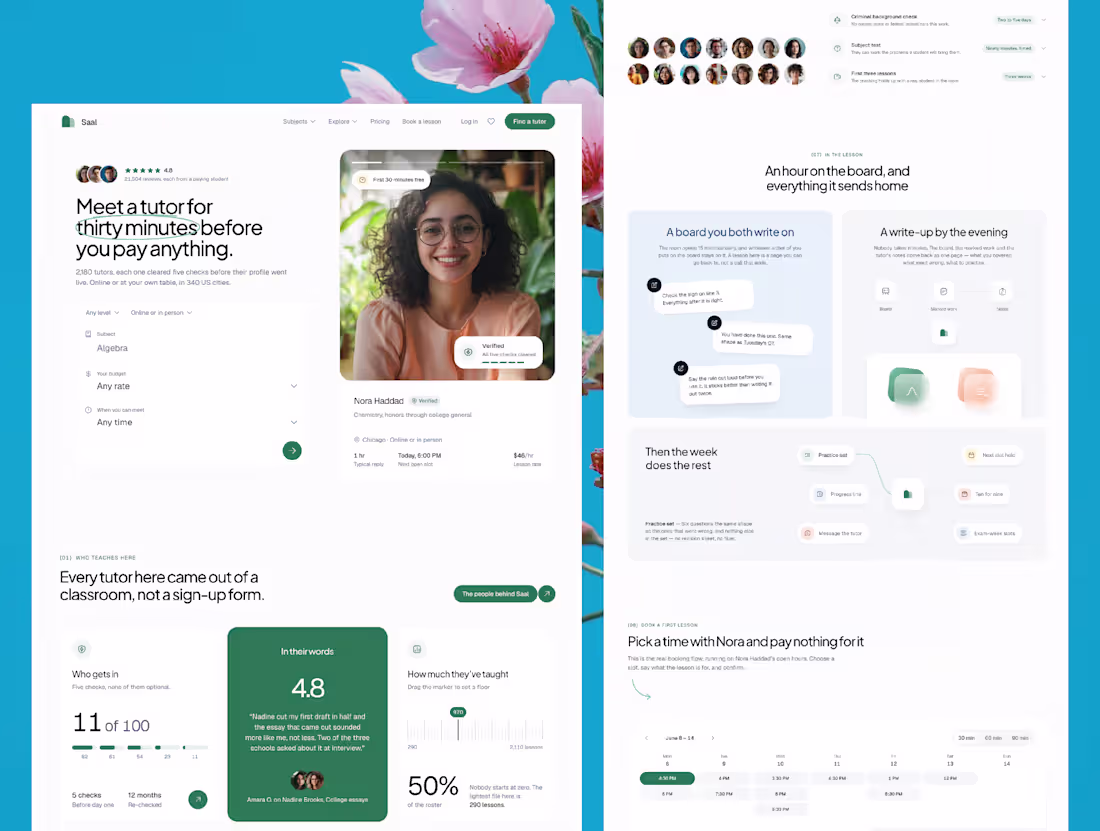 Cover image for Saal — Tutor Marketplace React
