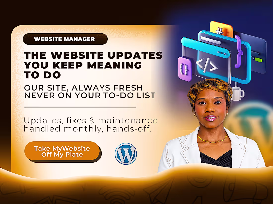 Cover image for Website Management & Maintenance
