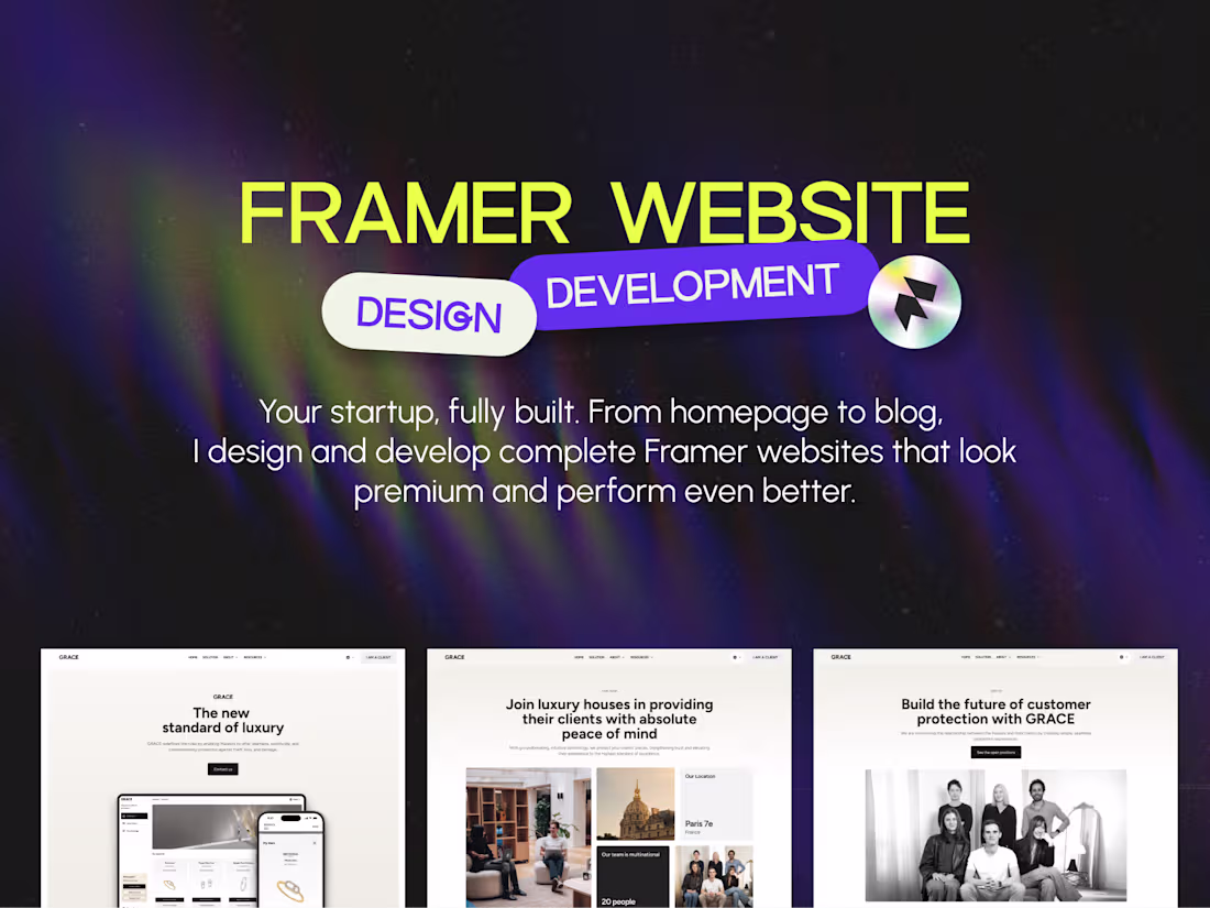 Cover image for Framer Website Design & Development