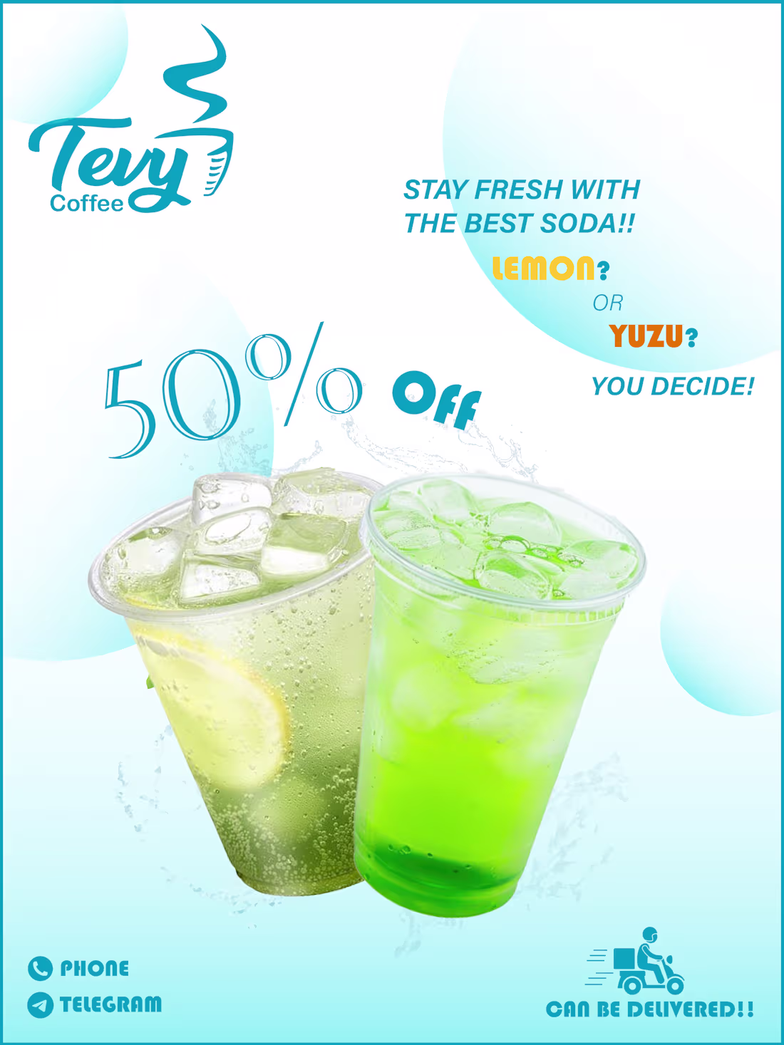 Cover image for A Promotion Advertisement for fresh lemon soda drinks