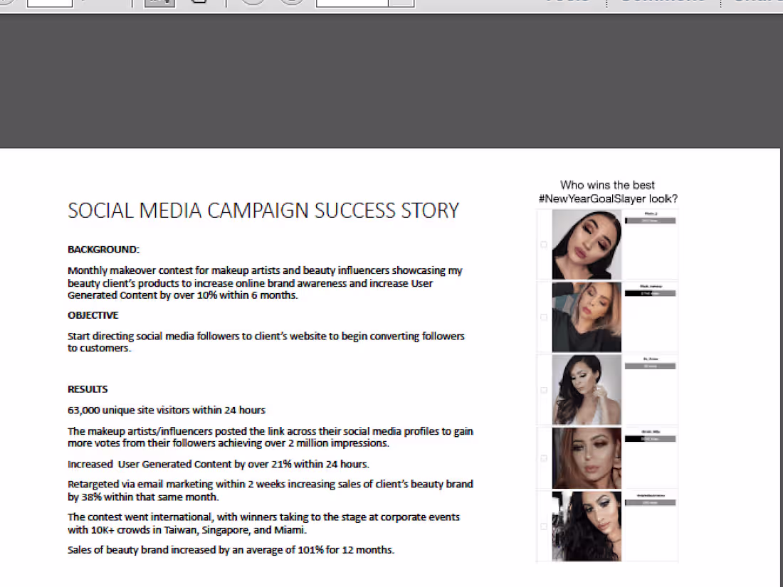 Cover image for Social Media Conversion Campaign