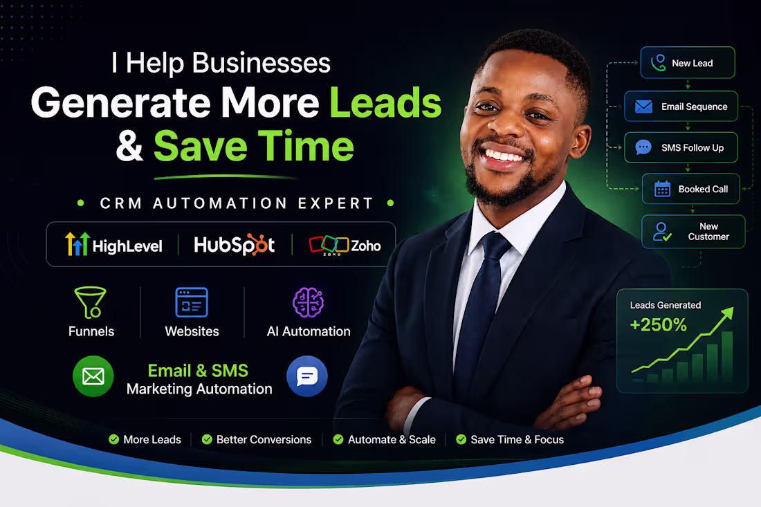 Cover image for CRM Marketing Automation ||  Lead Generation || AI Agent Funnel