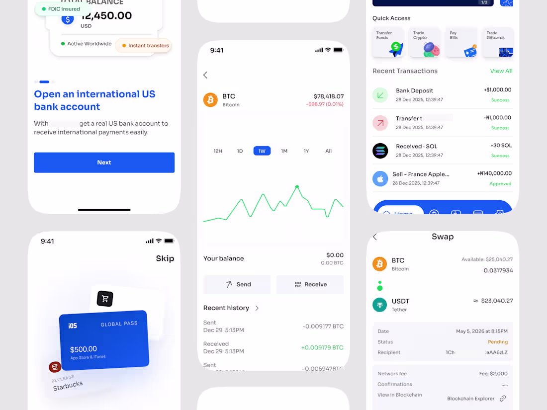 Cover image for Fintech Payment Platform
Designed a wallet
