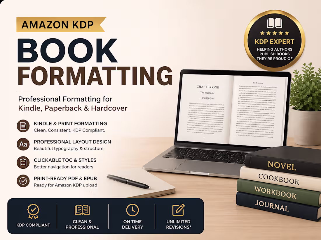 Cover image for Amazon KDP Book Formatting
