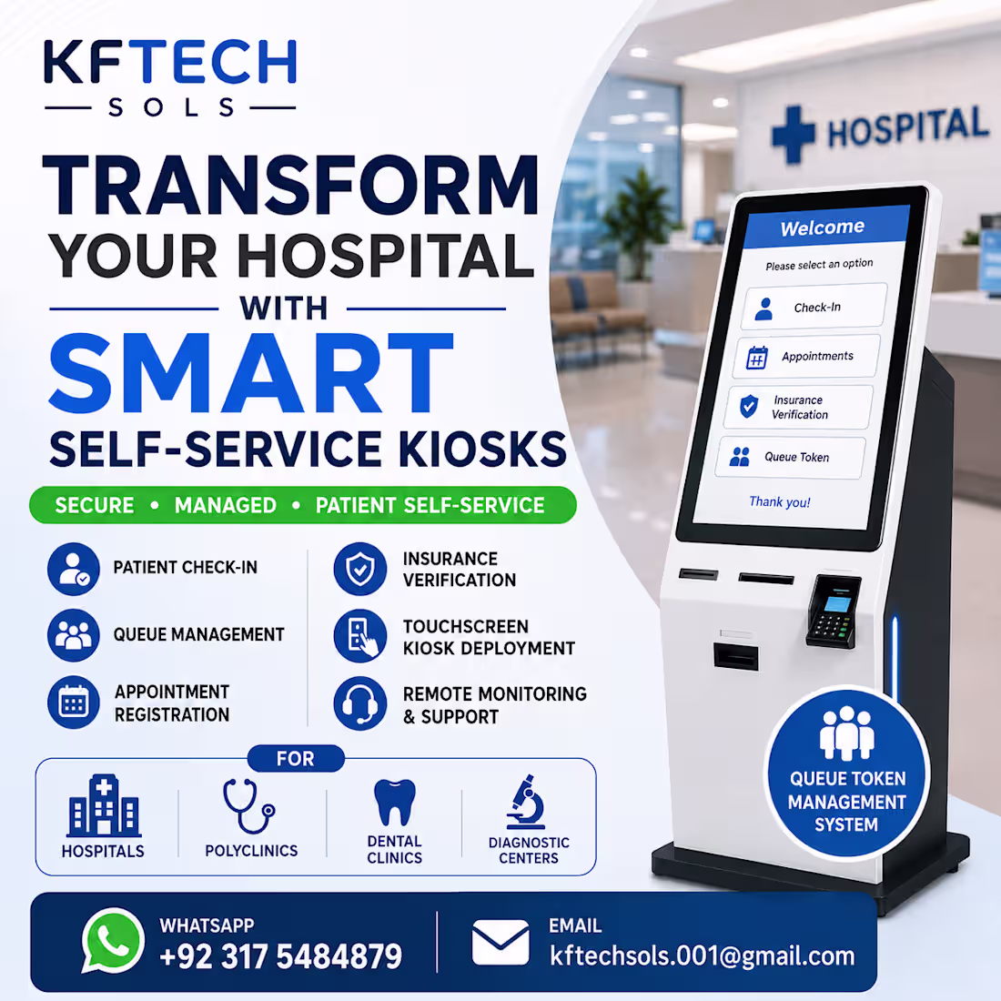 Cover image for KIOSK Software Remote Deployment for Hospital and Clinics
