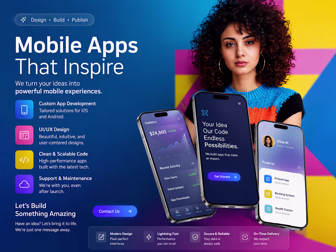 Cover image for Mobile App Development (React Native / Flutter)