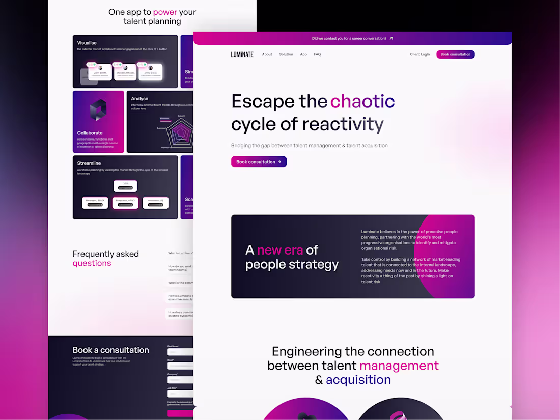 Cover image for Luminate - Framer Website Design and Development