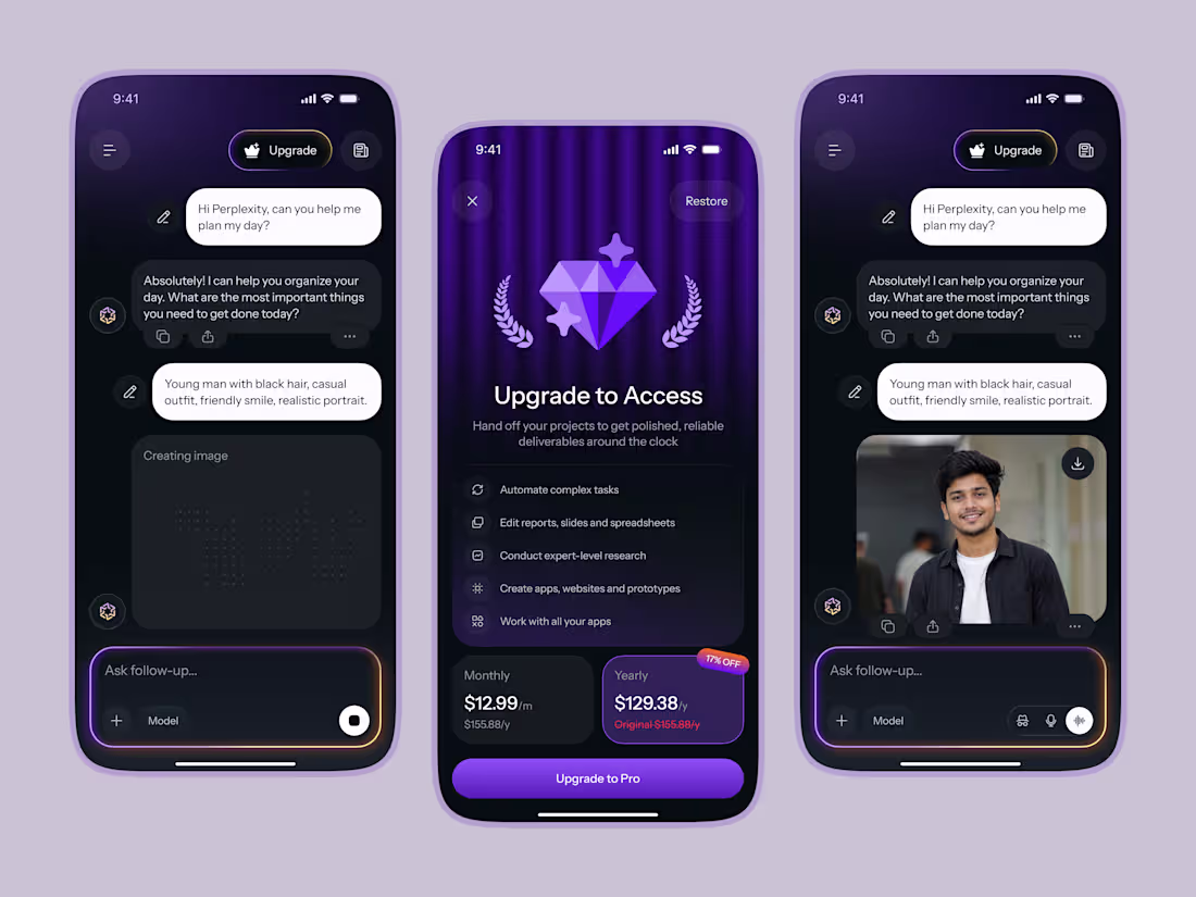 Cover image for AI Search Engine & Conversational Mobile App Concept