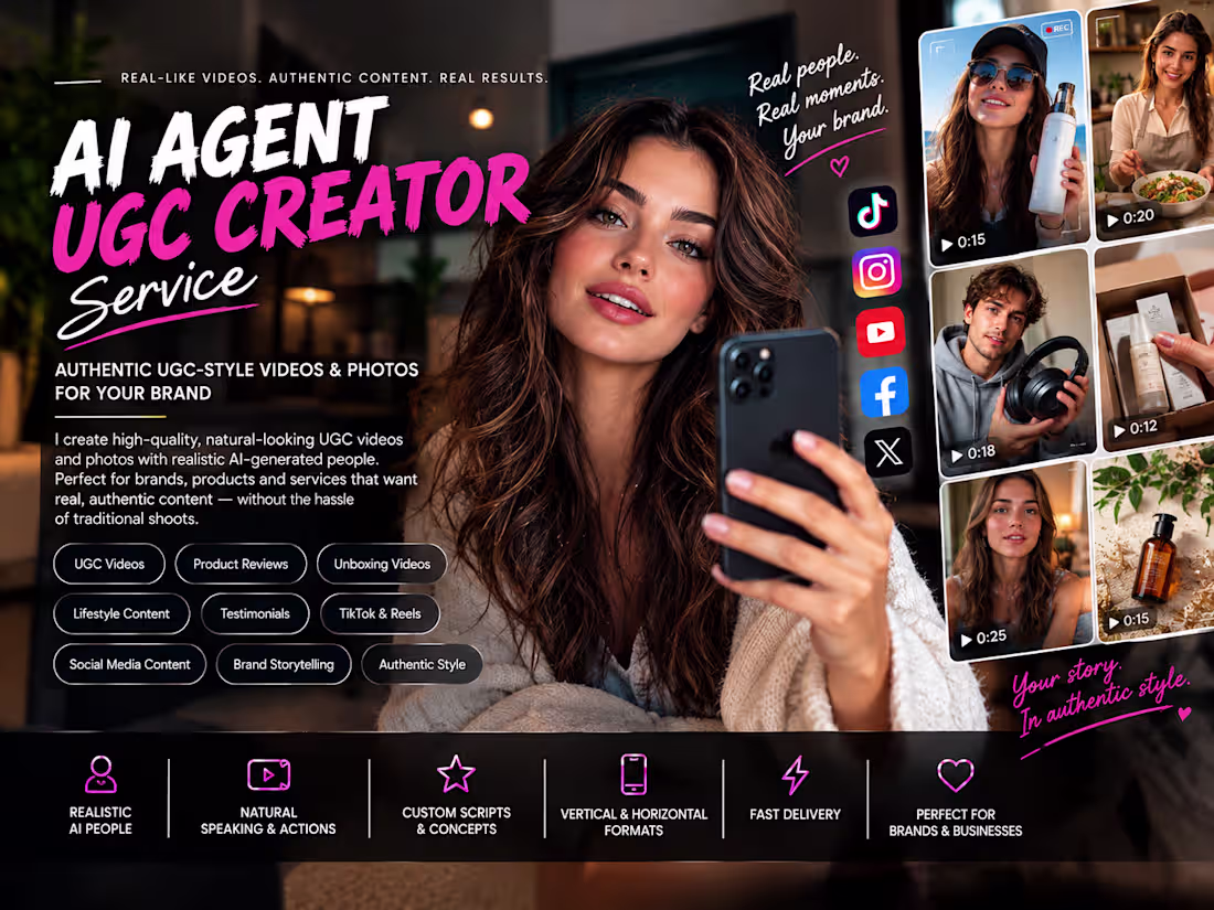 Cover image for AI UGC Videos, Virtual Creators & Product Reviews