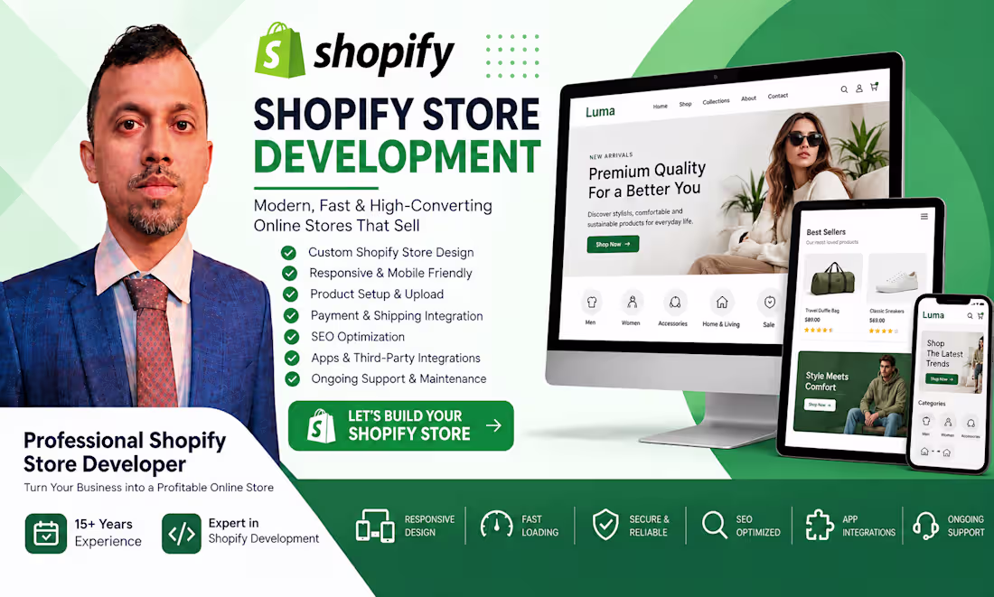 Cover image for Shopify store development 