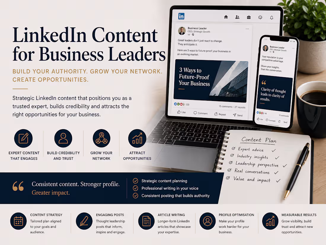Cover image for LinkedIn Content for Business Leaders