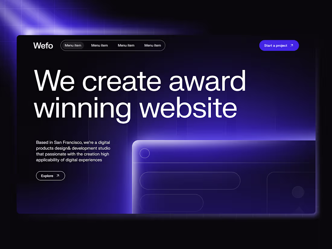 Cover image for Creative Agency Website Design & Framer Development | Wefo