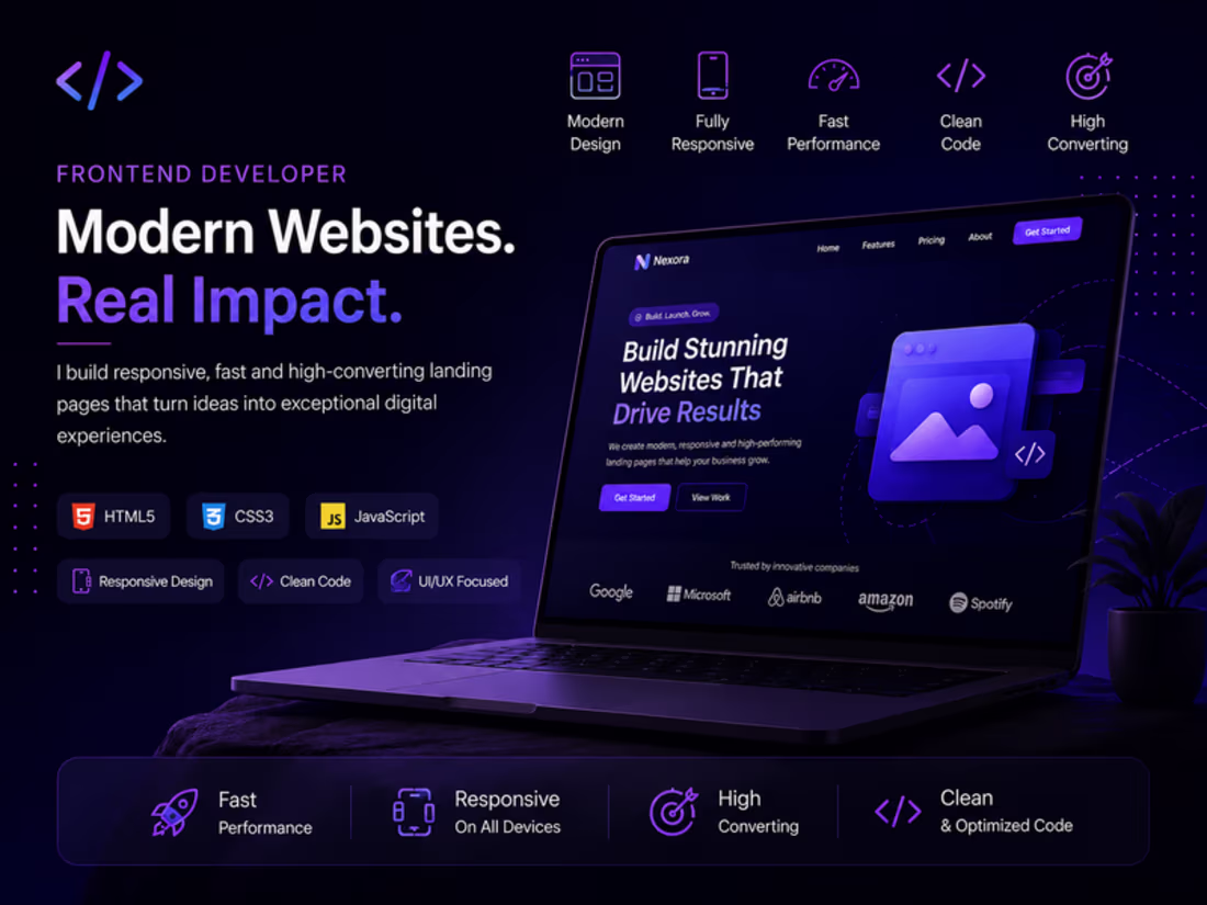 Cover image for 🧠 Landing Page Design & Development