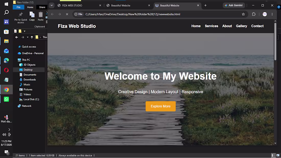 Cover image for Responsive Website with HTML CSS & JavaScript