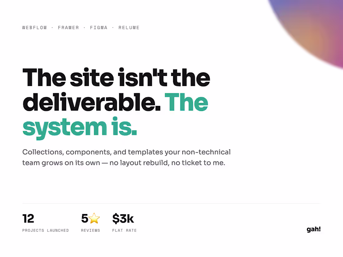 Cover image for Webflow and Framer Sites Your Team Can Actually Run