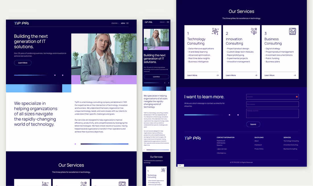 Cover image for AI & ML Consultancy Website
