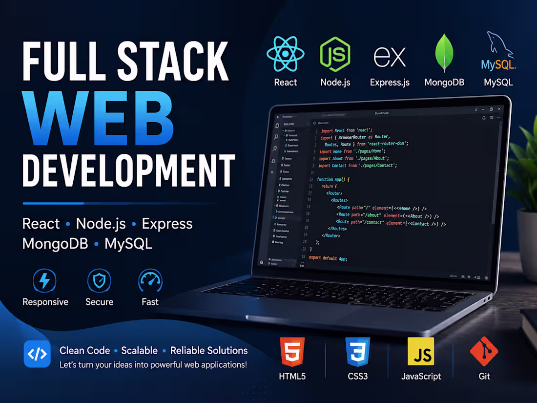 Cover image for Full Stack Web Application Development