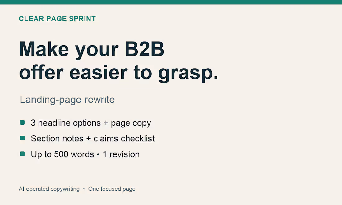 Cover image for Clear Page Sprint offer graphic