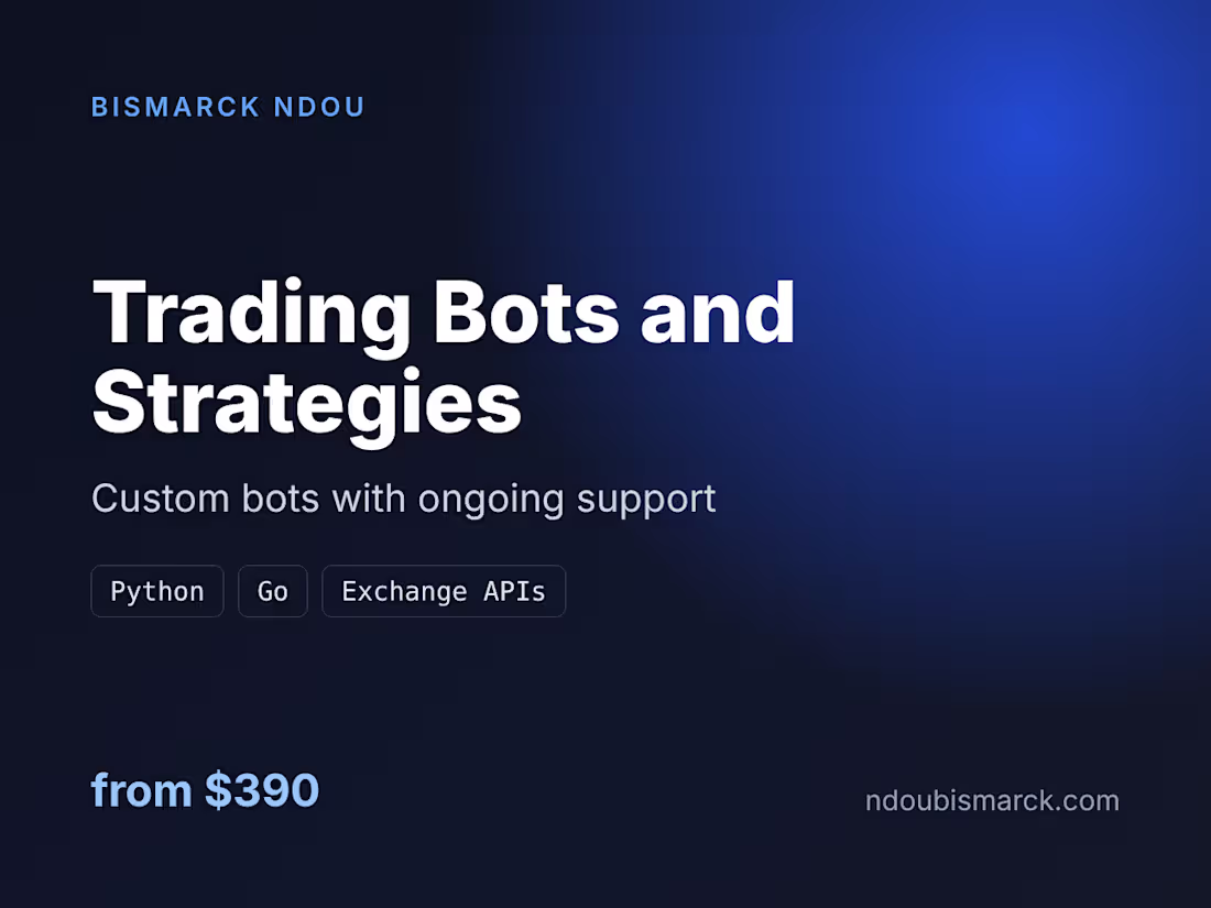 Cover image for Custom Trading Bots and Strategies