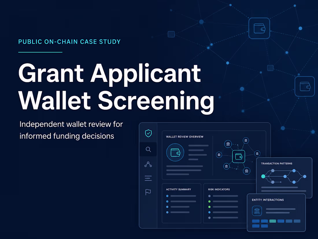Cover image for Grant Applicant Wallet Screening —