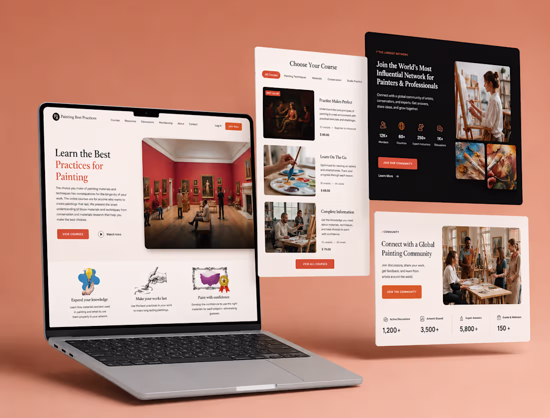 Cover image for Educational Membership Website Design |