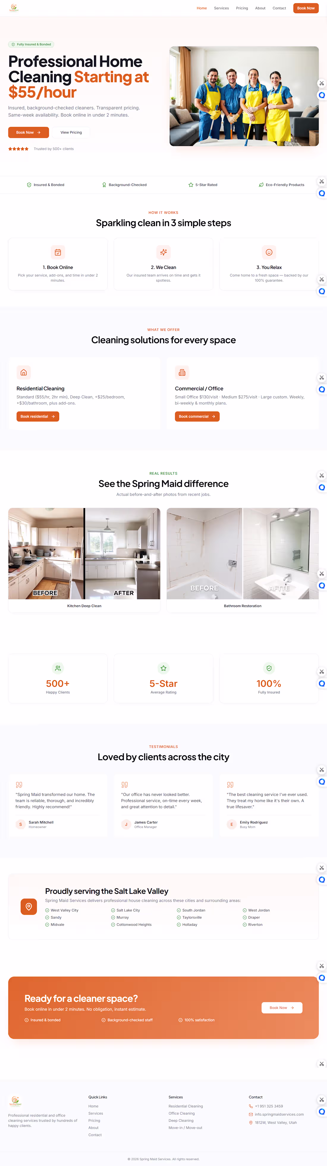Cover image for Gohighlevel Website Design for SpringMaid