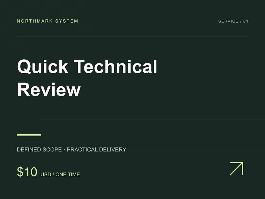 Cover image for Quick Technical Review