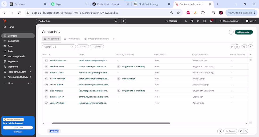 Cover image for CRM Management — HubSpot