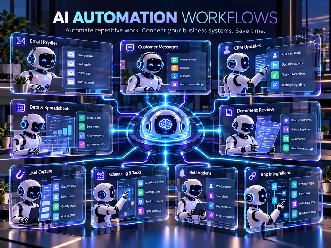 Cover image for I will Build an AI Automation Workflow for your Business