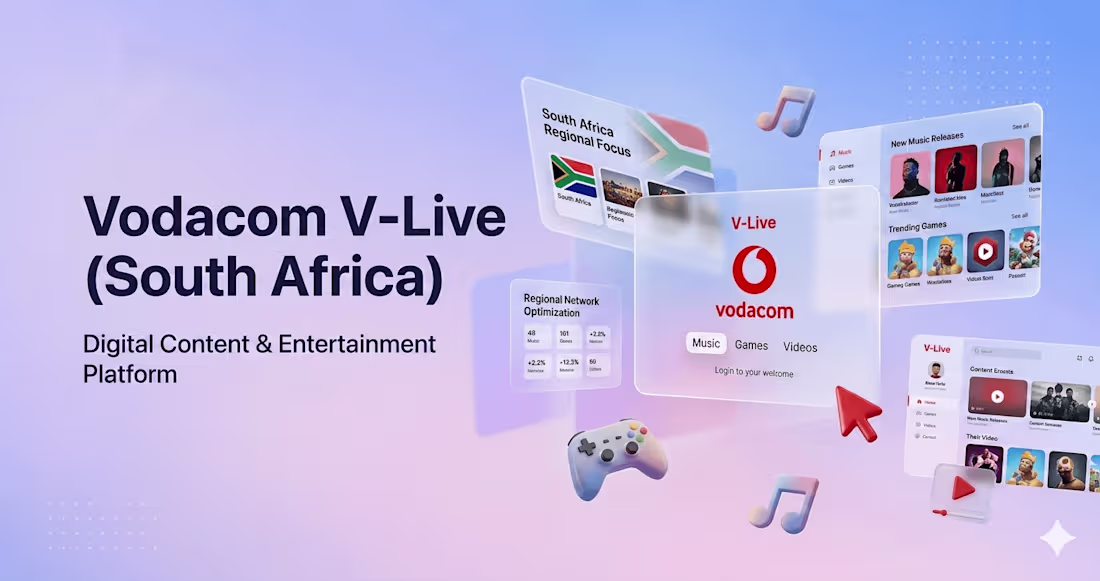 Cover image for Vodacom V-Live Mobile Gaming Redesign