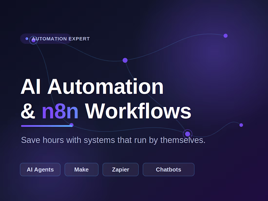 Cover image for AI Automation & n8n Workflows That Save You Hours