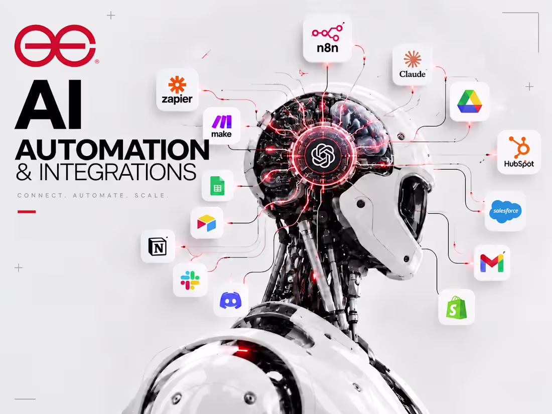Cover image for AI Automation & Workflow Integrations | n8n, Make and Zapier