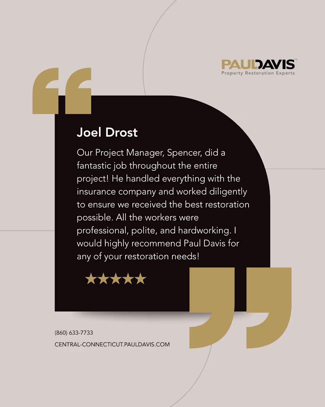 Cover image for Created branded customer review graphics