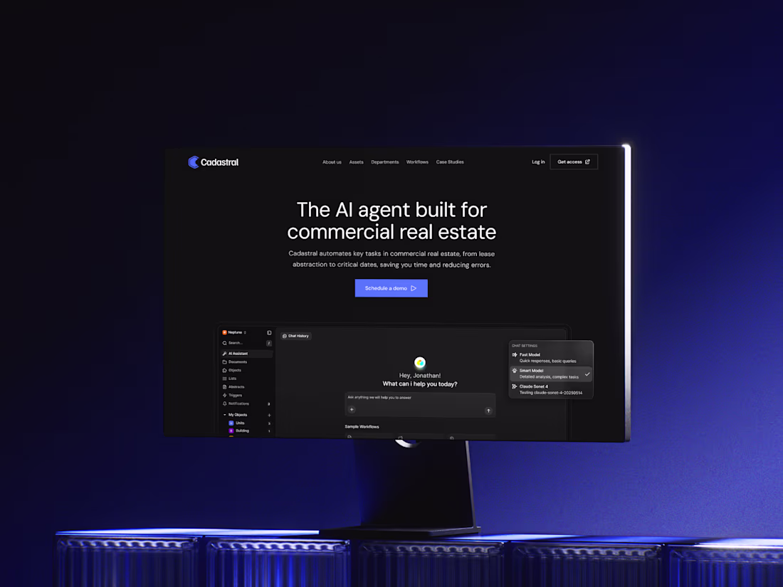 Cover image for Cadastral - AI Agent Website